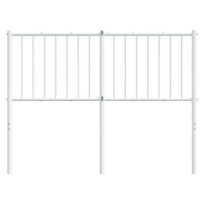 Elegant White Metal Headboard - 120 cm Sturdy & Stylish Design