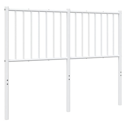 Elegant White Metal Headboard - 120 cm Sturdy & Stylish Design