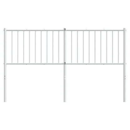 Metal Headboard White 150 cm