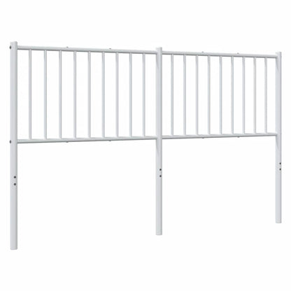 Metal Headboard White 150 cm