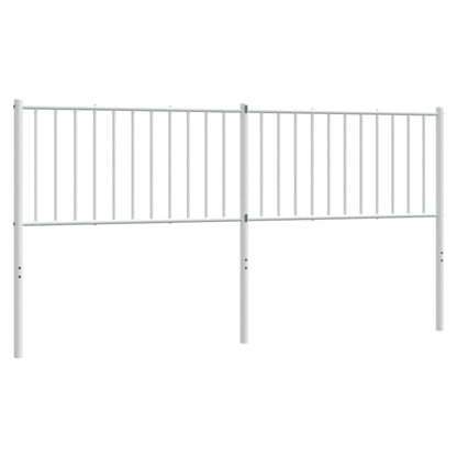 Elegant White Metal Headboard - 180 cm Luxurious Style
