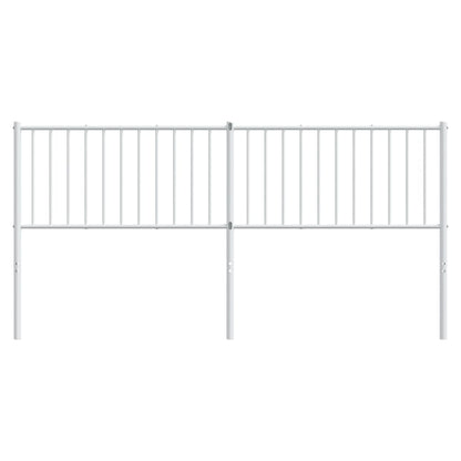 Elegant White Metal Headboard - 180 cm Luxurious Style