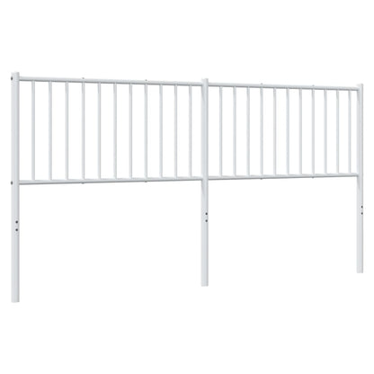 Elegant White Metal Headboard - 180 cm Luxurious Style