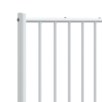 Elegant White Metal Headboard - 180 cm Luxurious Style