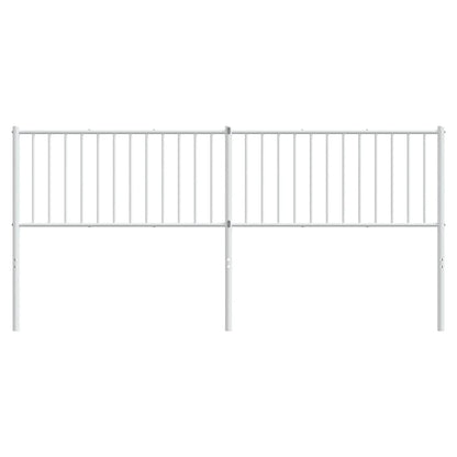 Metal Headboard White 193 cm