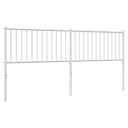 Metal Headboard White 193 cm