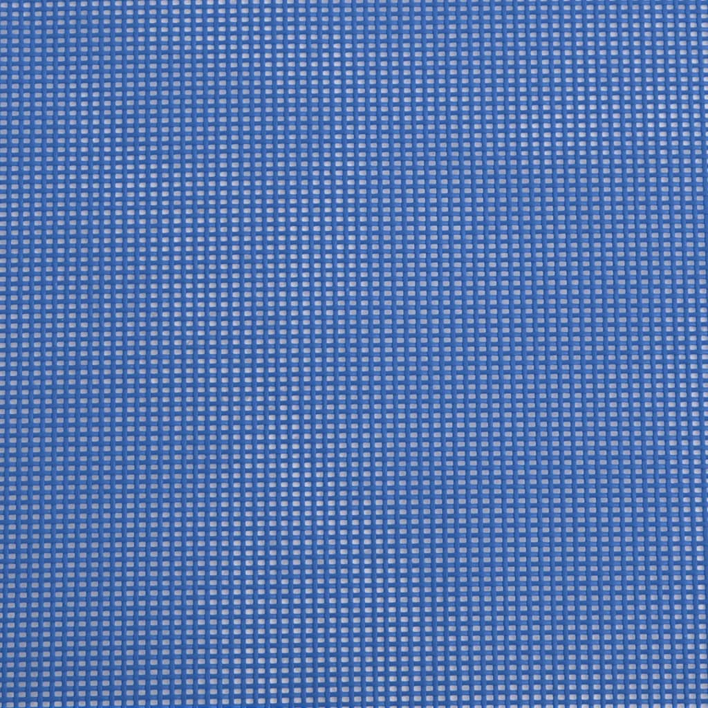 2-Piece Blue Textilene Folding Beach Chairs, Powder-Coated Steel