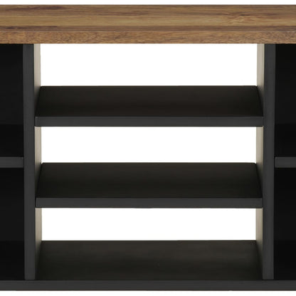 TV Cabinet 100x33x46 cm Solid Wood Mango&Engineered Wood