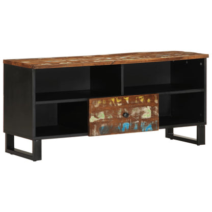 TV Cabinet 100x33x46 cm Solid Wood Reclaimed&Engineered Wood