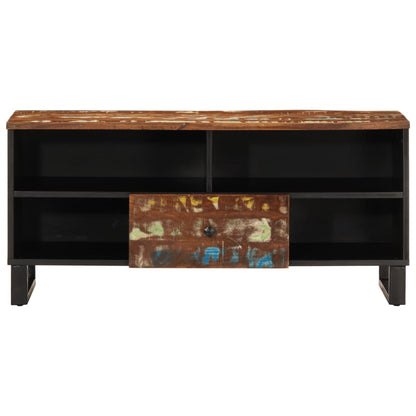 TV Cabinet 100x33x46 cm Solid Wood Reclaimed&Engineered Wood