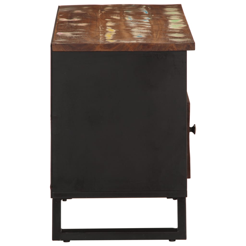 TV Cabinet 100x33x46 cm Solid Wood Reclaimed&Engineered Wood