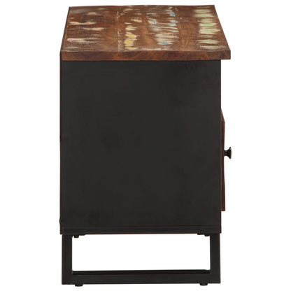 TV Cabinet 100x33x46 cm Solid Wood Reclaimed&Engineered Wood