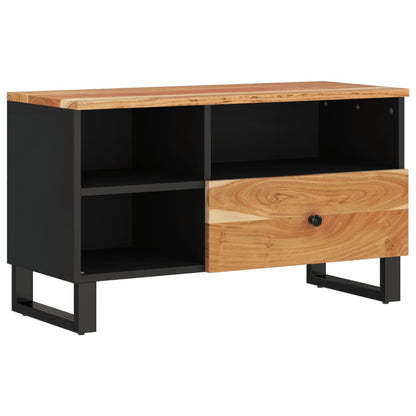 TV Cabinet 80x33x46 cm Solid Wood Acacia and Engineered Wood