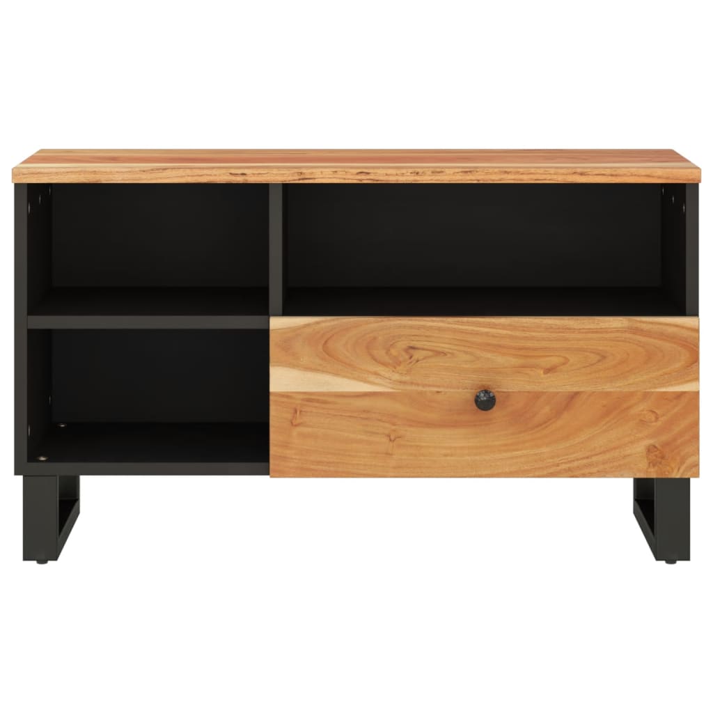 TV Cabinet 80x33x46 cm Solid Wood Acacia and Engineered Wood