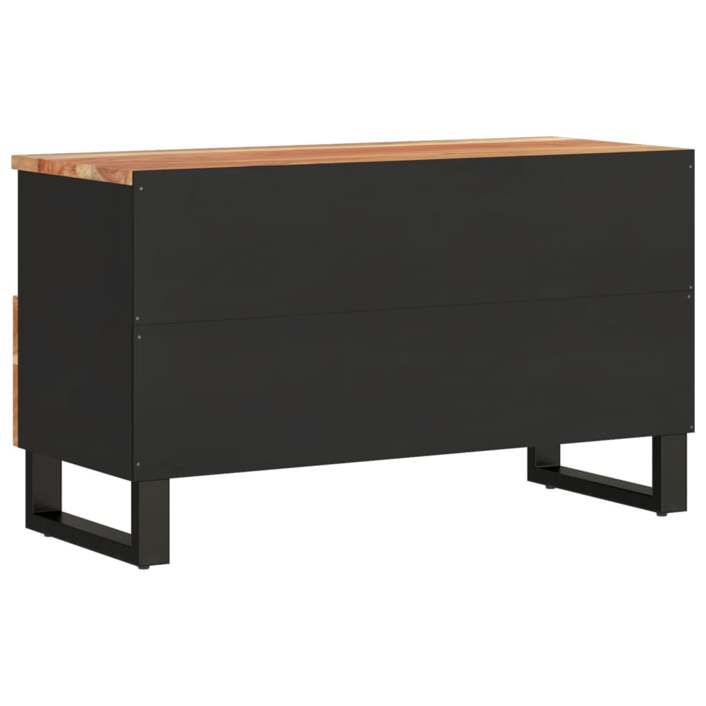 TV Cabinet 80x33x46 cm Solid Wood Acacia and Engineered Wood