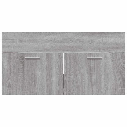 2-Piece Grey Sonoma Engineered Wood Bathroom Set