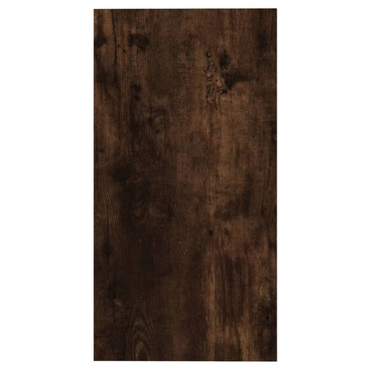 Smoked Oak Side Table - Engineered Wood, 50x26x50 cm
