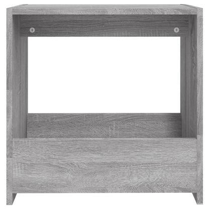 Sonoma Grey Side Table - Engineered Wood 50x26x50 cm
