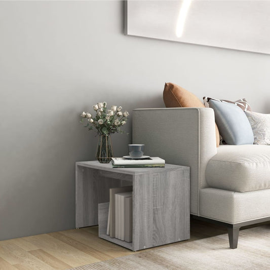 Grey Sonoma Side Table - 59x36x38 cm Engineered Wood