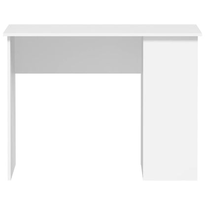 Elegant White Desk 100x55x75cm | Engineered Wood Workspace