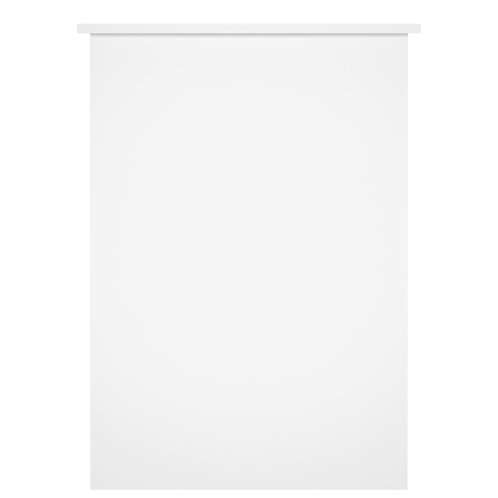 Elegant White Desk 100x55x75cm | Engineered Wood Workspace