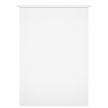 Elegant White Desk 100x55x75cm | Engineered Wood Workspace