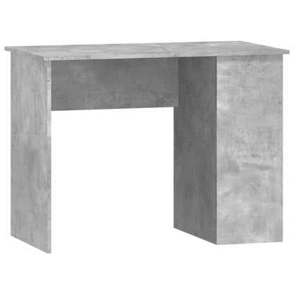 Sleek Concrete Grey Desk 100x55x75 - Modern Engineered Wood Design