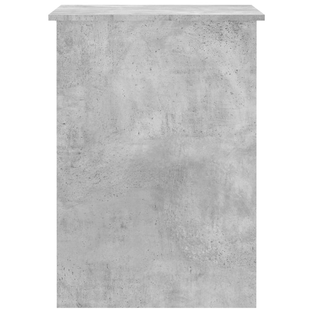 Sleek Concrete Grey Desk 100x55x75 - Modern Engineered Wood Design