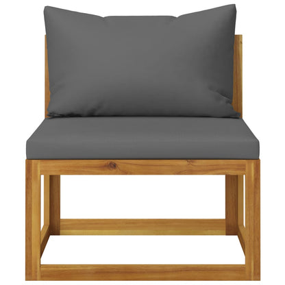 Elegant 3-Piece Acacia Wood Garden Lounge Set with Cushions
