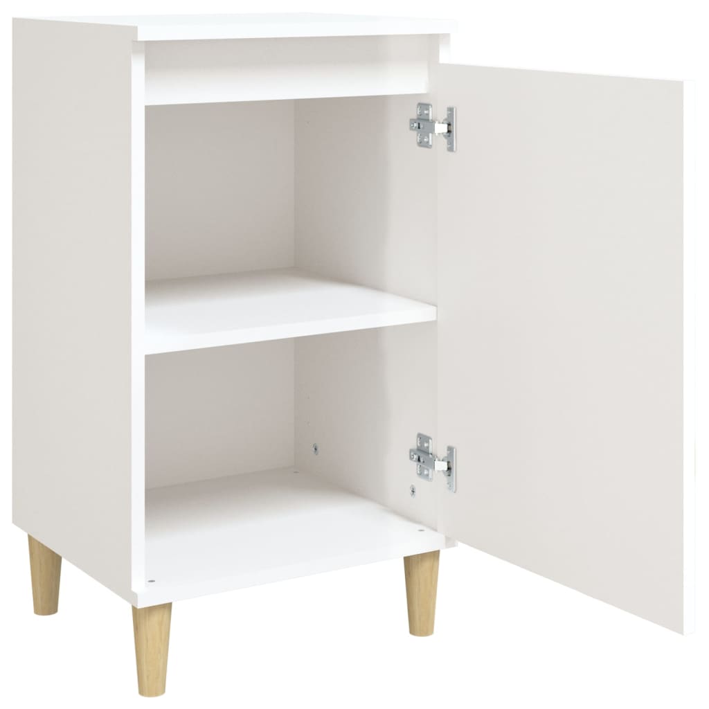 High Gloss White Bedside Cabinets 2pcs, Engineered Wood, 40x35x70 cm
