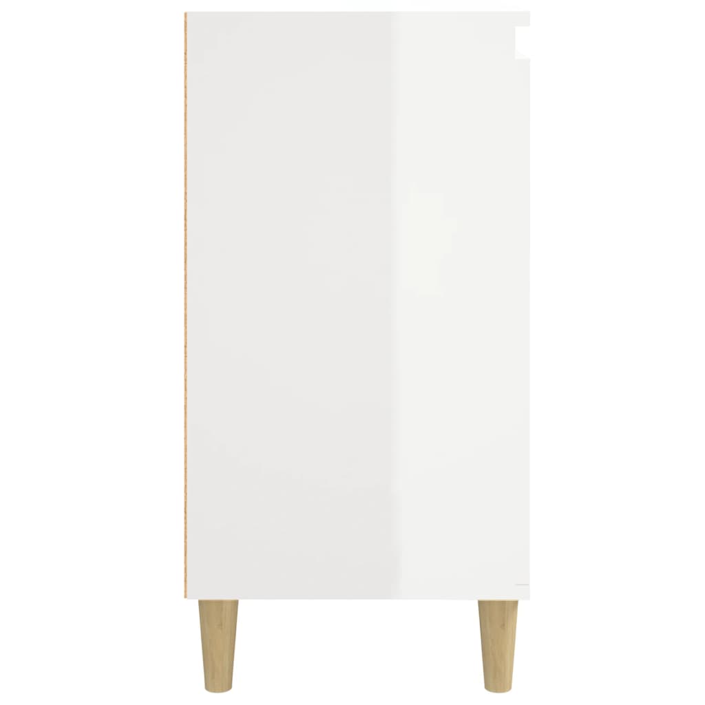 High Gloss White Bedside Cabinets 2pcs, Engineered Wood, 40x35x70 cm