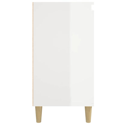 High Gloss White Bedside Cabinets 2pcs, Engineered Wood, 40x35x70 cm