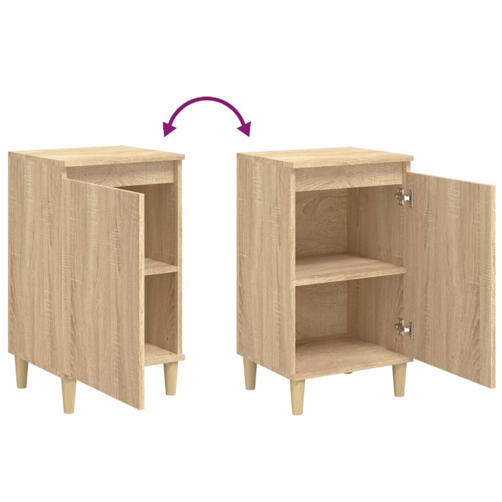 Sonoma Oak Bedside Cabinets 2 Pcs, 40x35x70 cm - Engineered Wood