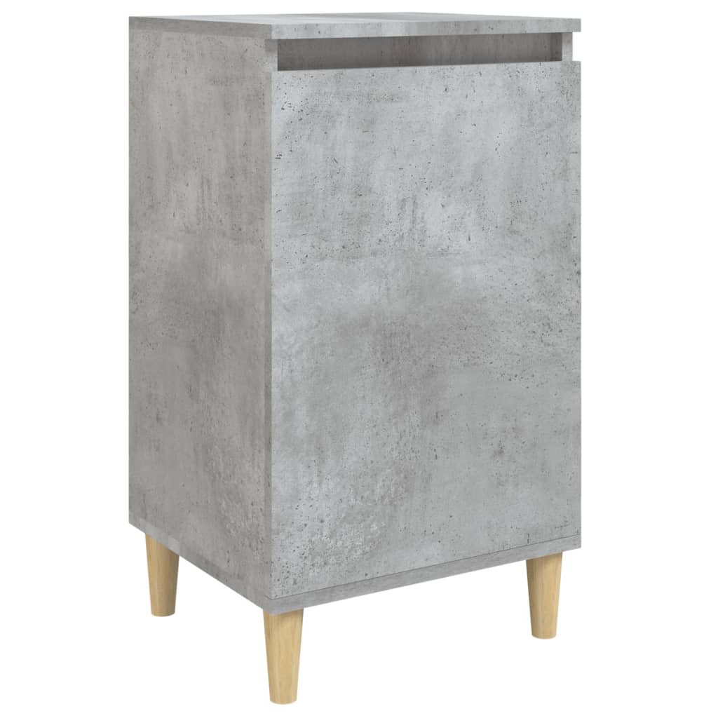Concrete Grey Bedside Cabinet 40x35x70 cm - Engineered Wood
