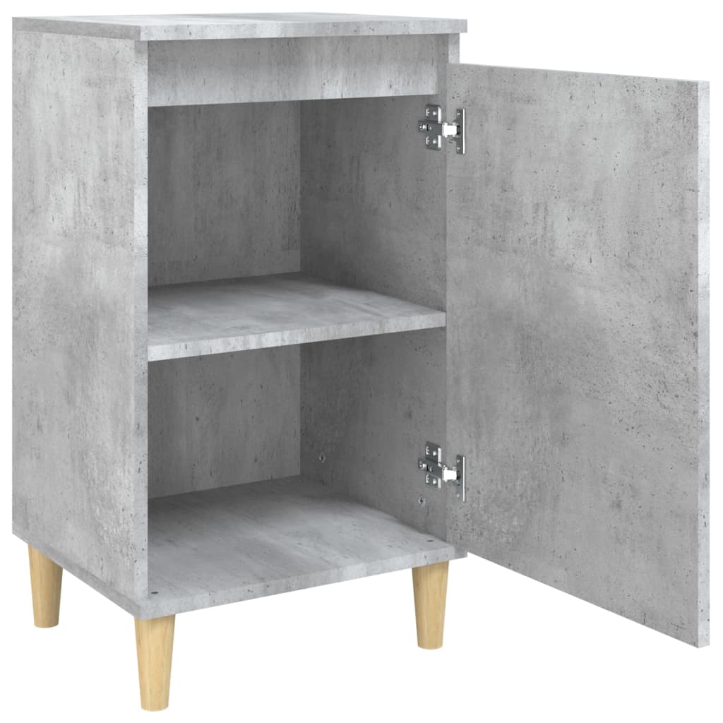 Concrete Grey Bedside Cabinet 40x35x70 cm - Engineered Wood