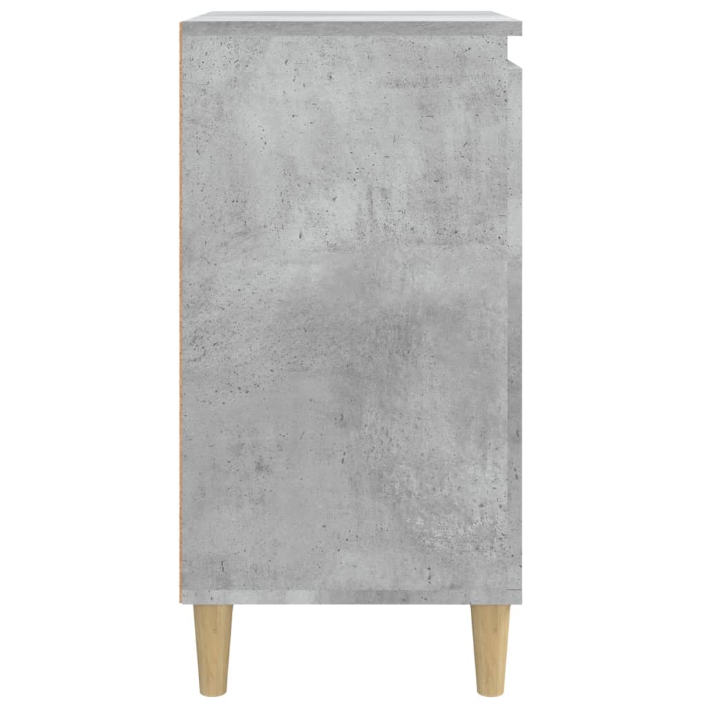Concrete Grey Engineered Wood Bedside Cabinets Set of 2, 40x35x70 cm