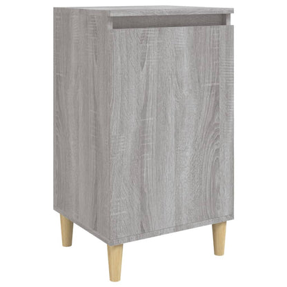 Grey Sonoma Bedside Cabinet 40x35x70cm - Engineered Wood