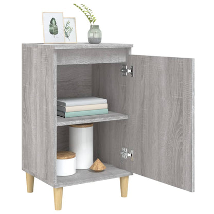 Grey Sonoma Bedside Cabinet 40x35x70cm - Engineered Wood
