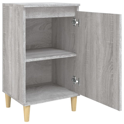 Grey Sonoma Bedside Cabinet 40x35x70cm - Engineered Wood