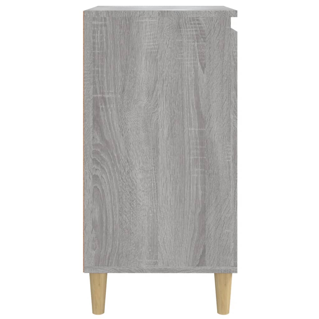 Grey Sonoma Bedside Cabinet 40x35x70cm - Engineered Wood