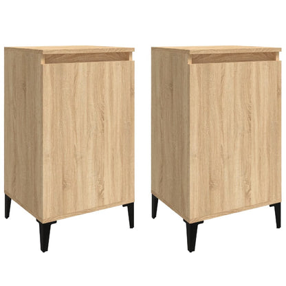Sonoma Oak Bedside Cabinets Set, 40x35x70 cm, Engineered Wood