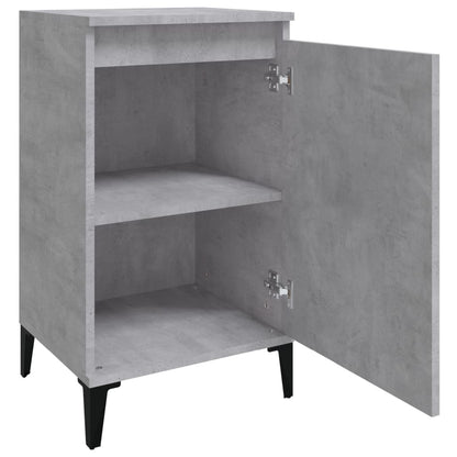 Concrete Grey Bedside Cabinets 2 pcs - Engineered Wood 40x35x70 cm
