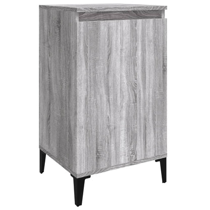 Grey Sonoma Bedside Cabinet, Engineered Wood, 40x35x70 cm