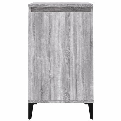 Grey Sonoma Bedside Cabinet, Engineered Wood, 40x35x70 cm