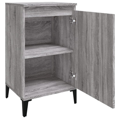 Grey Sonoma Bedside Cabinet, Engineered Wood, 40x35x70 cm