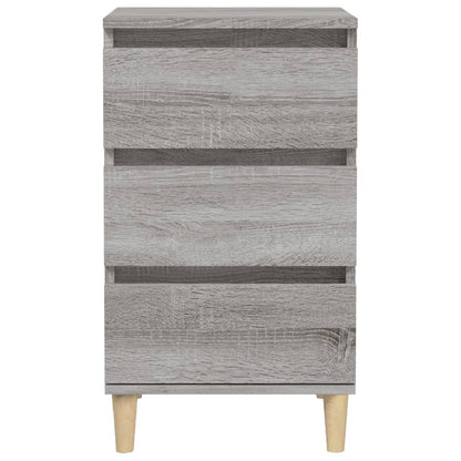 Grey Sonoma Bedside Cabinet, Engineered Wood 40x35x70 cm