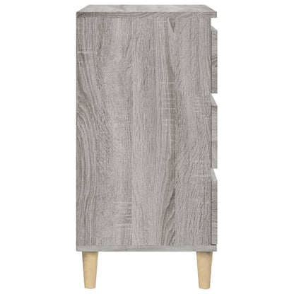 Grey Sonoma Bedside Cabinet, Engineered Wood 40x35x70 cm