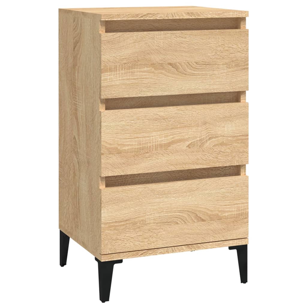 Bedside Cabinet in Sonoma Oak - 40x35x70 cm Engineered Wood