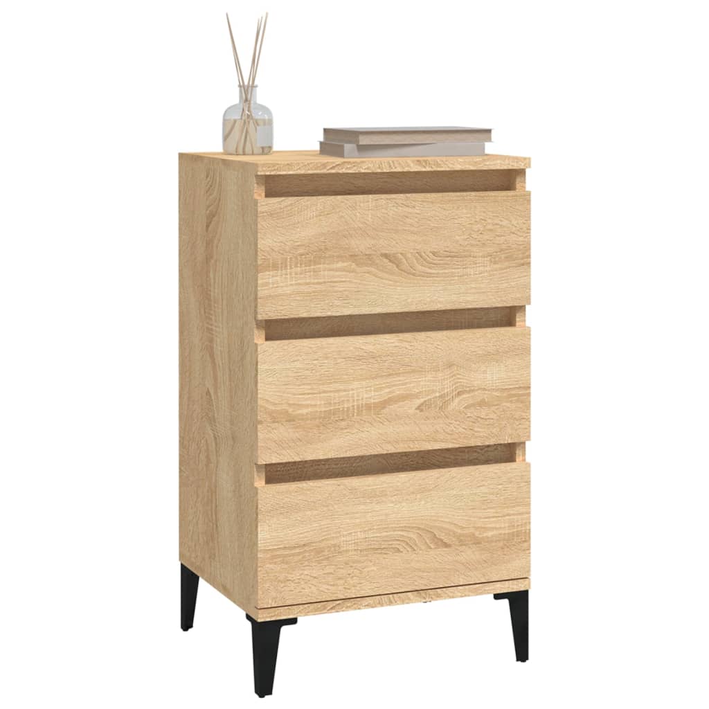 Bedside Cabinet in Sonoma Oak - 40x35x70 cm Engineered Wood
