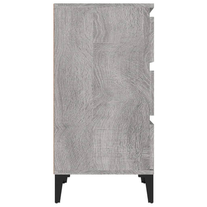 Grey Sonoma Bedside Cabinet 40x35x70 cm - Engineered Wood